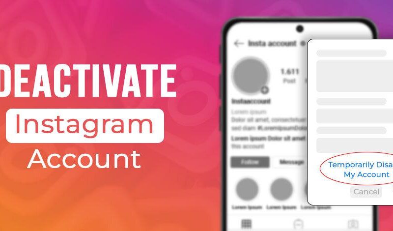 Disable Instagram Account